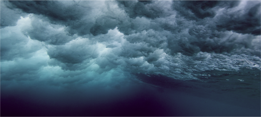 Abstarct bluewater meets sky