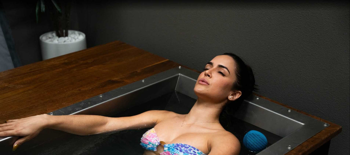 Full immersion in a walnut-decked BlueCube C3 cold plunge