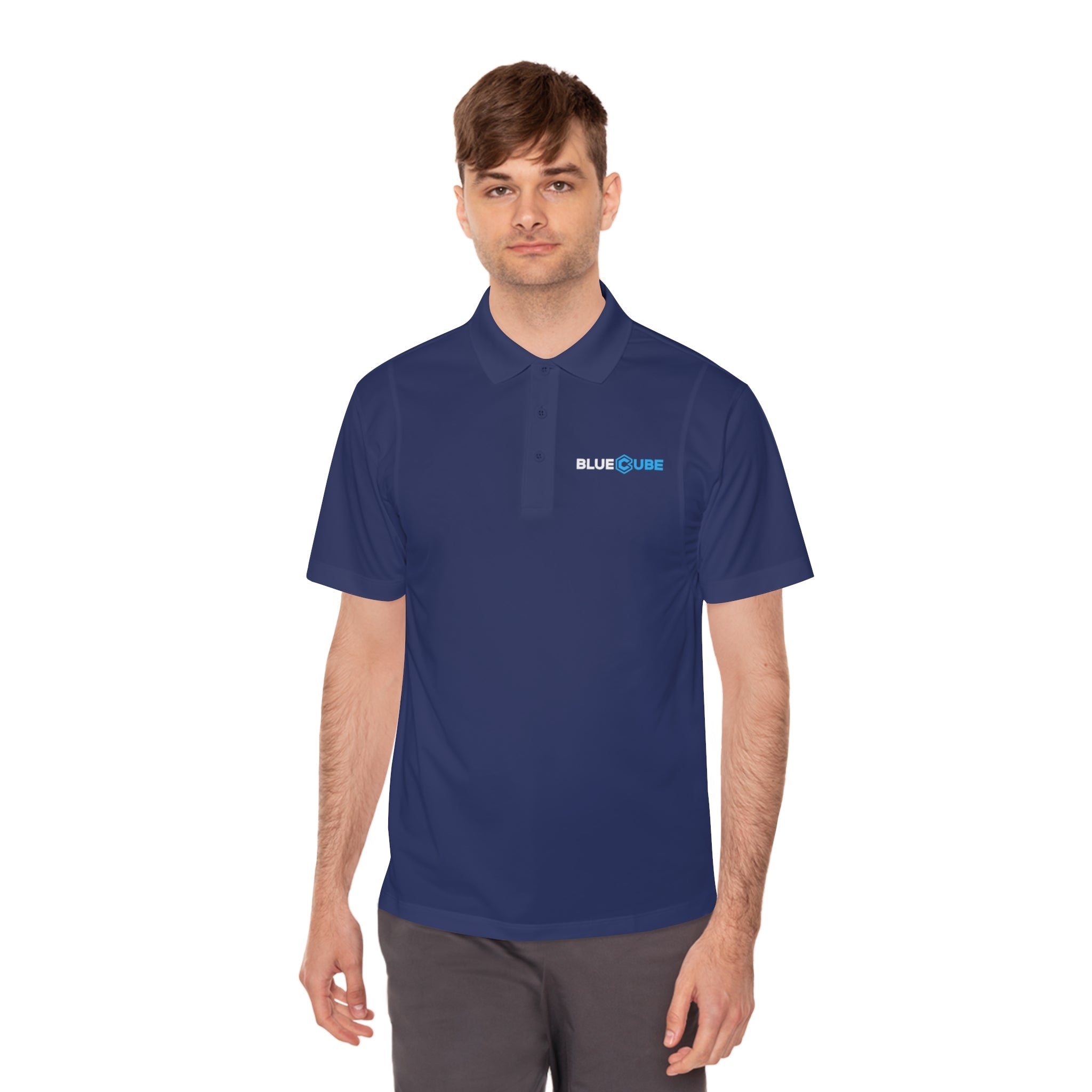 BlueCube Clothing & Gear - a man wears BluCube T shirt