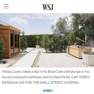 Wall Street Journal article on BlueCube cold plunge tub customers