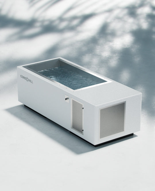 CoreChill³ cold plunge tub In White