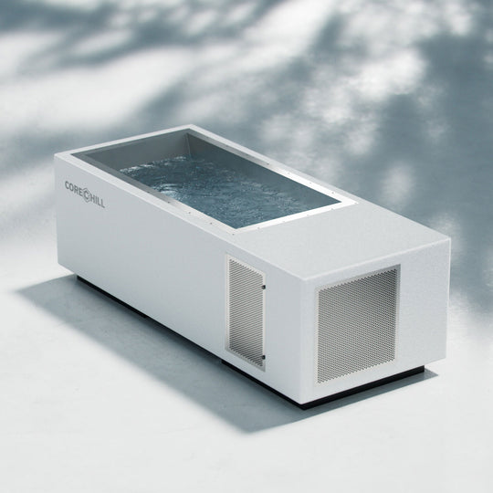 CoreChill¹ cold plunge tub in white