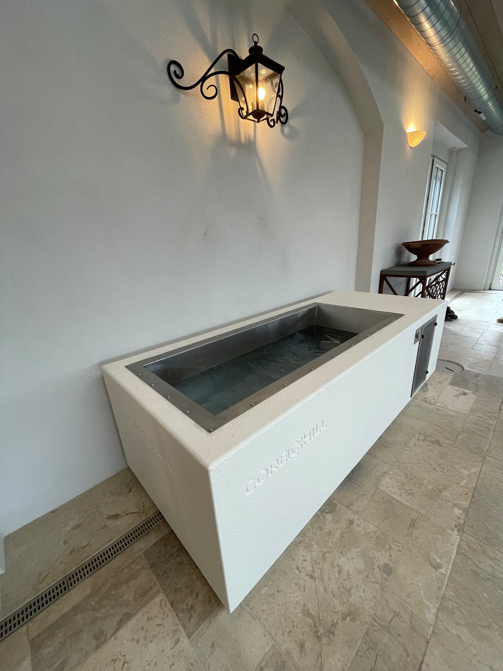 CoreChill Cold Plunge tub in white