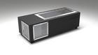 BlueCube C1 cold plunge tub black with perforated screens right back view [bc color=black screen=screen deck=none tub=stainless view=br]