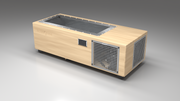 BlueCube C1 cold plunge tub uncladded with perforated screens right front view [bc color=uncladded screen=screen deck=none tub=stainless view=fr]