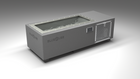 BlueCube C2 cold plunge tub grey with perforated screens with hempcarbon tub left front view [bc color=grey screen=screen deck=none tub=hempcarbon view=fl]