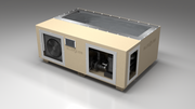 BlueCube C3 cold plunge tub beige right front view [bc color=beige screen=frame deck=none tub=stainless view=fr]