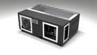 BlueCube C3 cold plunge tub black right front view [bc color=black screen=frame deck=none tub=stainless view=fr]