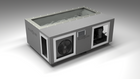 BlueCube C3 cold plunge tub grey with hempcarbon tub left front view [bc color=grey screen=frame deck=none tub=hempcarbon view=fl]