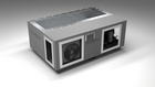 BlueCube C3 cold plunge tub grey left front view [bc color=grey screen=frame deck=none tub=stainless view=fl]