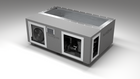 BlueCube C3 cold plunge tub grey right front view [bc color=grey screen=frame deck=none tub=stainless view=fr]