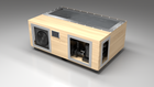 BlueCube C3 cold plunge tub uncladded right front view [bc color=uncladded screen=frame deck=none tub=stainless view=fr]