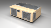 BlueCube C3 cold plunge tub uncladded with perforated screens right front view [bc color=uncladded screen=screen deck=none tub=stainless view=fr]