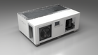BlueCube C3 cold plunge tub white left front view [bc color=white screen=frame deck=none tub=stainless view=fl]