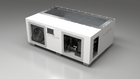 BlueCube C3 cold plunge tub white right front view [bc color=white screen=frame deck=none tub=stainless view=fr]