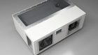 BlueCube C3 cold plunge tub white top down view [bc color=white screen=frame deck=none tub=stainless view=top]