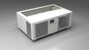 BlueCube C3 cold plunge tub white with perforated screens with gel coated tub left front view [bc color=white screen=screen deck=none tub=gel-coated view=fl]