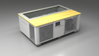 BlueCube C3 cold plunge tub white with perforated screens with white maple deck with hempcarbon tub left front view [bc color=white screen=screen deck=white-maple tub=hempcarbon view=fl]