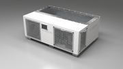 BlueCube C3 cold plunge tub white with perforated screens right front view [bc color=white screen=screen deck=none tub=stainless view=fr]