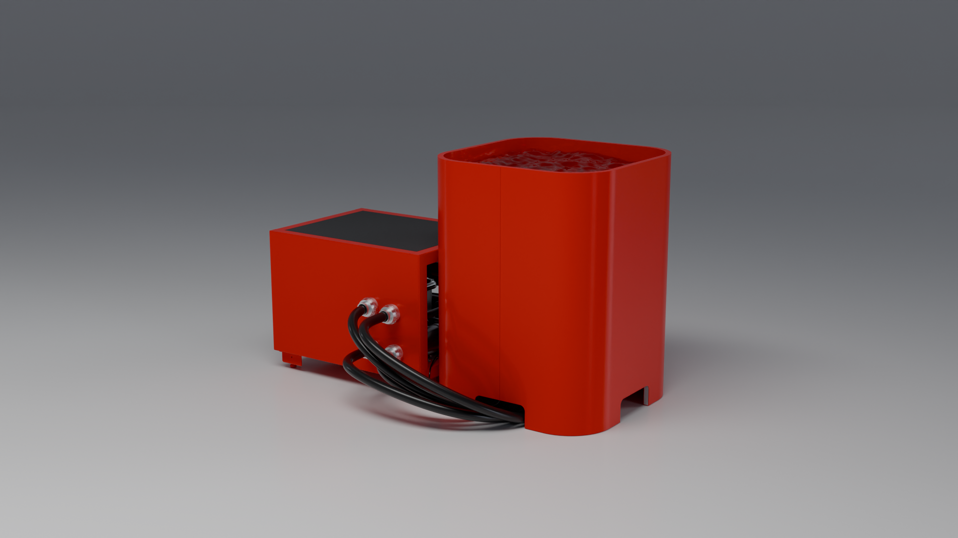 DEEP Cold Plunge Tub red · bl [bc color=red view=bl]