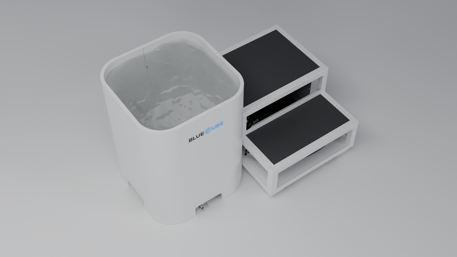 DEEP Cold Plunge Tub white · top [bc color=white view=top]