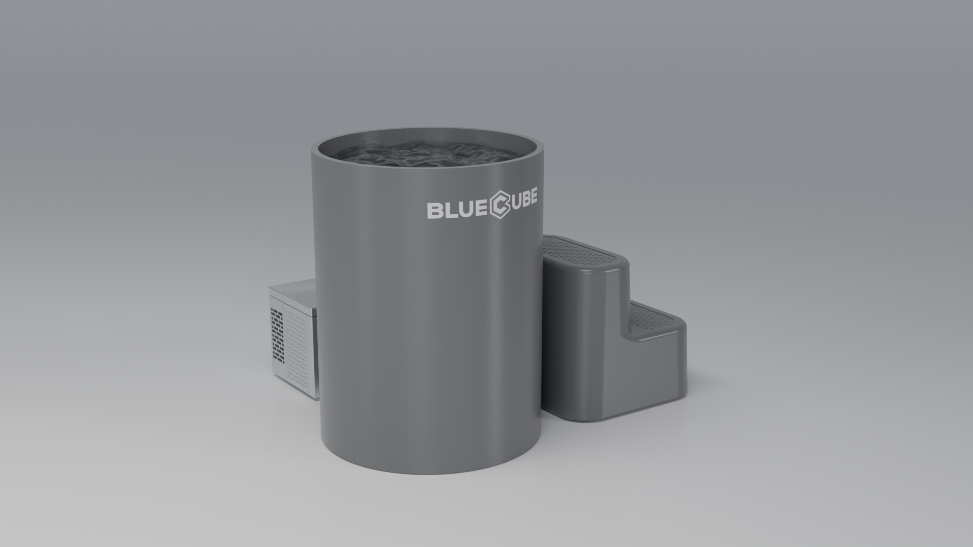 DIP Cold Plunge Tub grey · fl [bc color=grey view=fl]