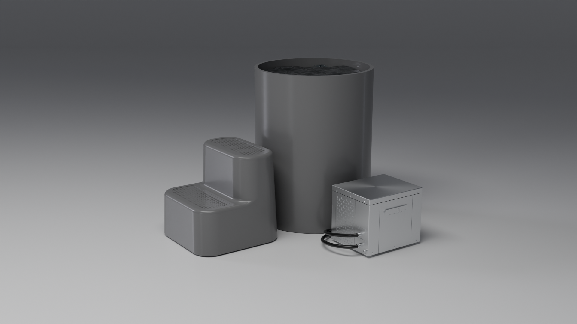 DIP Cold Plunge Tub grey · br [bc color=grey view=br]