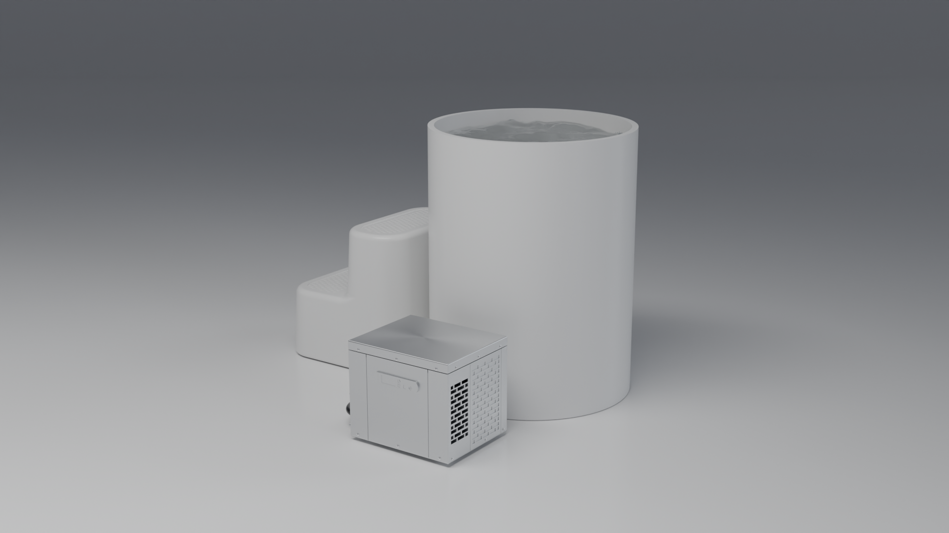 DIP Cold Plunge Tub white · bl [bc color=white view=bl]