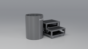 DROP Cold Plunge Tub grey · fl [bc color=grey view=fl]