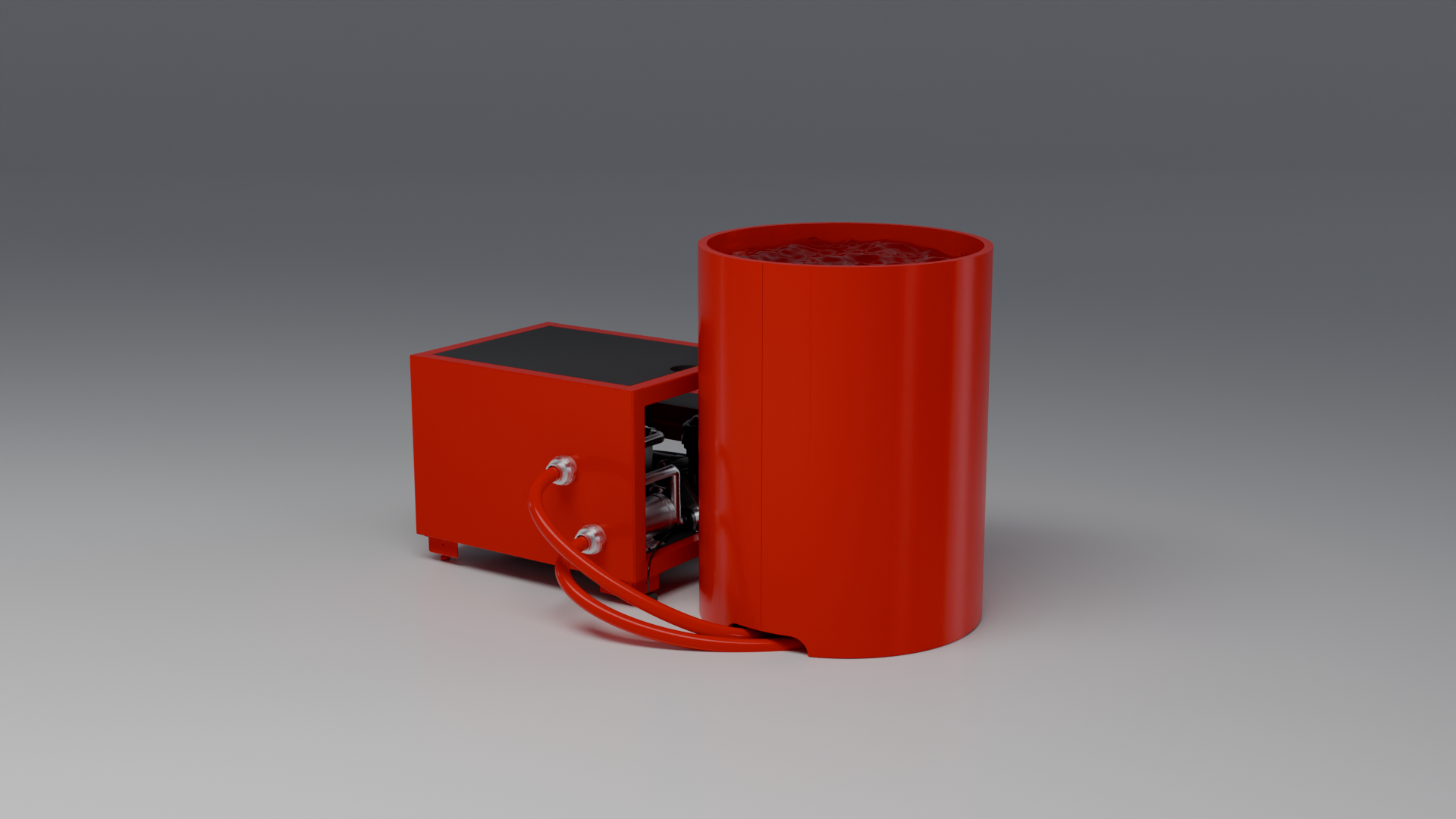 DROP Cold Plunge Tub red · bl [bc color=red view=bl]