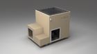 BlueCube LIMITLESS cold plunge tub beige with carbon fiber tub right back view [bc color=beige screen=frame deck=none tub=carbon-fiber view=br]