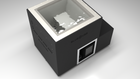 BlueCube LIMITLESS cold plunge tub black with gel coated tub top down view [bc color=black screen=frame deck=none tub=gel-coated view=top]