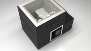BlueCube LIMITLESS cold plunge tub black with gel coated tub top down view [bc color=black screen=frame deck=none tub=gel-coated view=top]