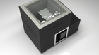 BlueCube LIMITLESS cold plunge tub black with hempcarbon tub top down view [bc color=black screen=frame deck=none tub=hempcarbon view=top]