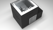 BlueCube LIMITLESS cold plunge tub black with perforated screens top down view [bc color=black screen=screen deck=none tub=stainless view=top]