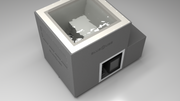 BlueCube LIMITLESS cold plunge tub grey with gel coated tub top down view [bc color=grey screen=frame deck=none tub=gel-coated view=top]