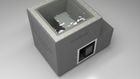 BlueCube LIMITLESS cold plunge tub grey with hempcarbon tub top down view [bc color=grey screen=frame deck=none tub=hempcarbon view=top]