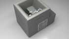 BlueCube LIMITLESS cold plunge tub grey with perforated screens with hempcarbon tub top down view [bc color=grey screen=screen deck=none tub=hempcarbon view=top]