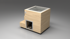 BlueCube LIMITLESS cold plunge tub uncladded with gel coated tub left back view [bc color=uncladded screen=frame deck=none tub=gel-coated view=bl]