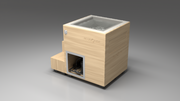 BlueCube LIMITLESS cold plunge tub uncladded with gel coated tub left back view [bc color=uncladded screen=frame deck=none tub=gel-coated view=bl]