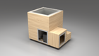 BlueCube LIMITLESS cold plunge tub uncladded with gel coated tub right front view [bc color=uncladded screen=frame deck=none tub=gel-coated view=fr]