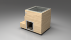 BlueCube LIMITLESS cold plunge tub uncladded with hempcarbon tub left back view [bc color=uncladded screen=frame deck=none tub=hempcarbon view=bl]