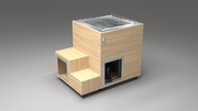 BlueCube LIMITLESS cold plunge tub uncladded right back view [bc color=uncladded screen=frame deck=none tub=stainless view=br]