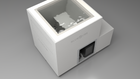 BlueCube LIMITLESS cold plunge tub white with gel coated tub top down view [bc color=white screen=frame deck=none tub=gel-coated view=top]