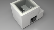 BlueCube LIMITLESS cold plunge tub white with hempcarbon tub top down view [bc color=white screen=frame deck=none tub=hempcarbon view=top]