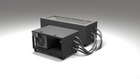 BlueCube CM cold plunge tub black with gel coated tub right front view [bc color=black deck=none tub=gel-coated view=fr]