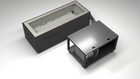 BlueCube CM cold plunge tub black with gel coated tub top down view [bc color=black deck=none tub=gel-coated view=top]