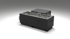BlueCube CM cold plunge tub black with hempcarbon tub left back view [bc color=black deck=none tub=hempcarbon view=bl]