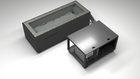 BlueCube CM cold plunge tub black with hempcarbon tub top down view [bc color=black deck=none tub=hempcarbon view=top]