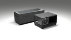 BlueCube CM cold plunge tub black left front view [bc color=black deck=none tub=stainless view=fl]